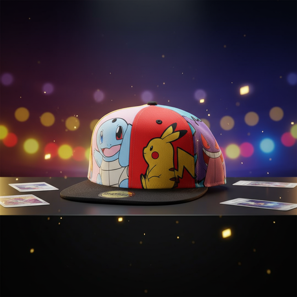 POKEMON  -  Multi pop Art - Casquette Snapback