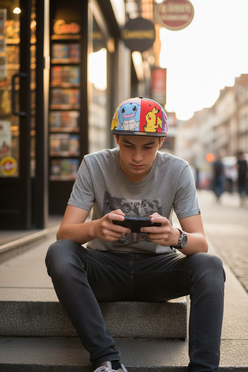 POKEMON  -  Multi pop Art - Casquette Snapback