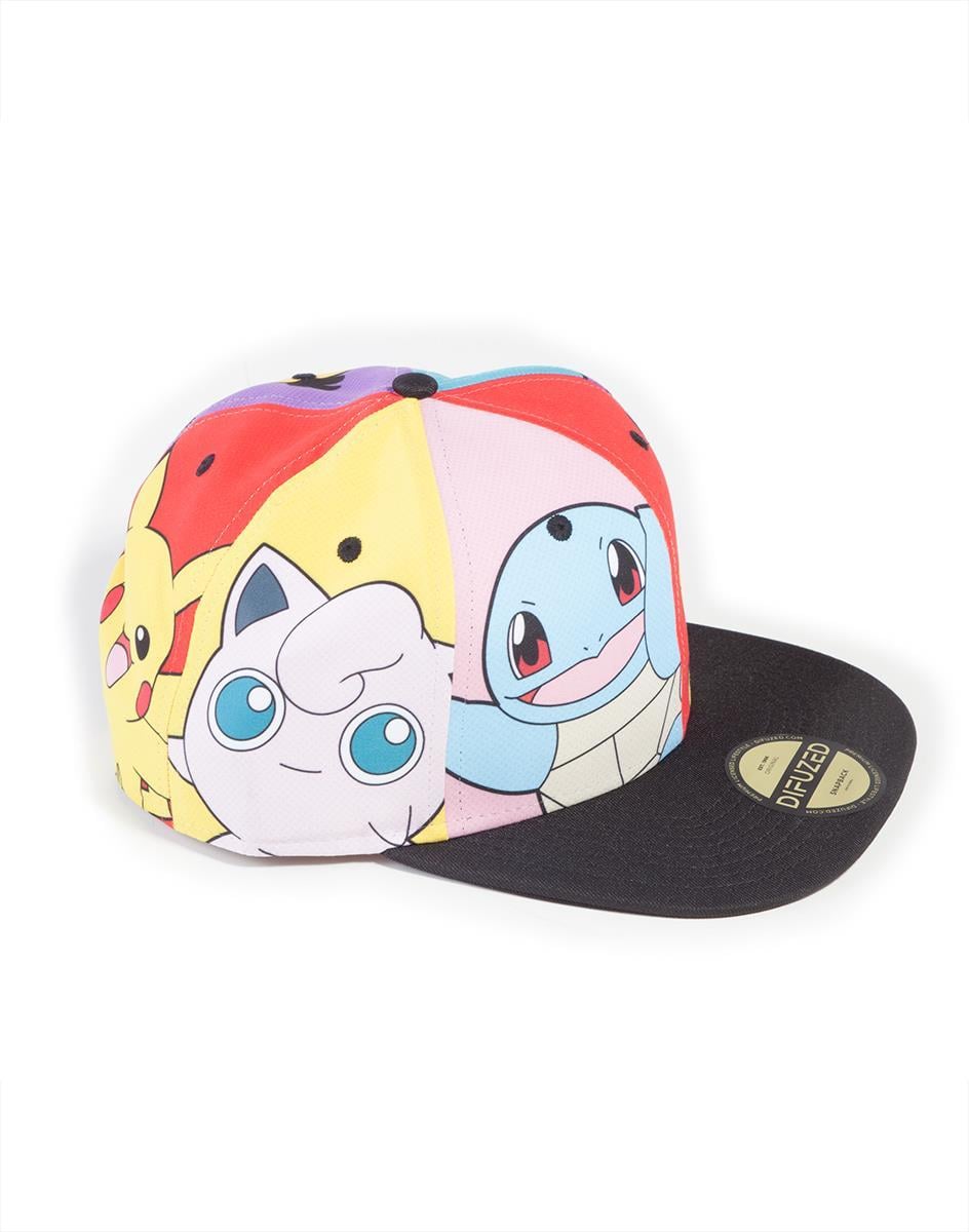 POKEMON  -  Multi pop Art - Casquette Snapback