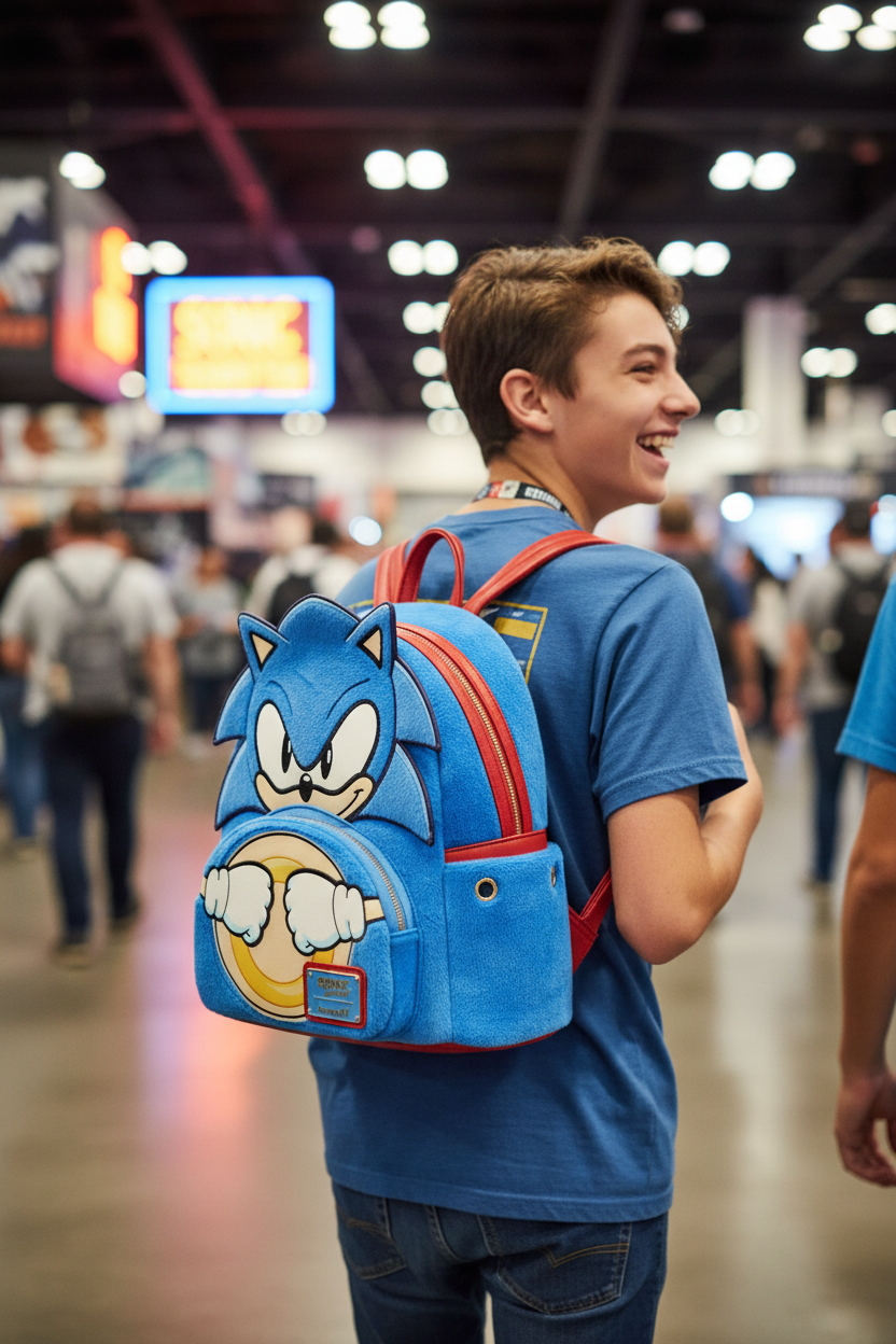 SEGA - Sonic "Classique" - Mini Sac à Dos LoungeFly