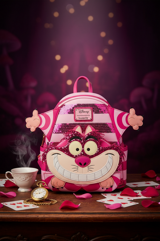 Disney Loungefly – Mini Sac à Dos Cheshire Cat (Alice au Pays des Merveilles)