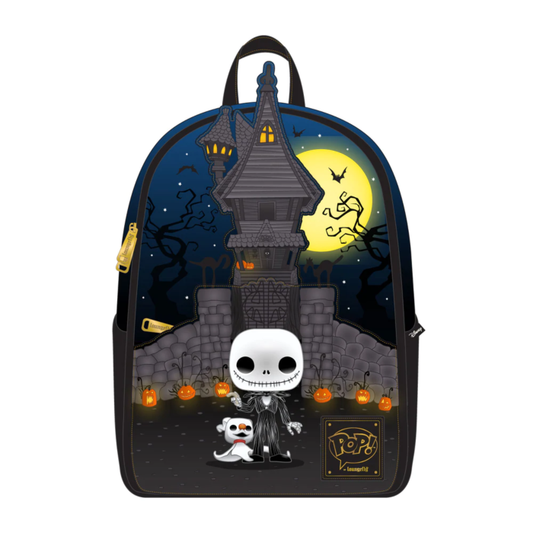 Loungefly Pop! Jack Skellington – Mini sac à dos Maison de Jack | Nightmare Before Christmas
