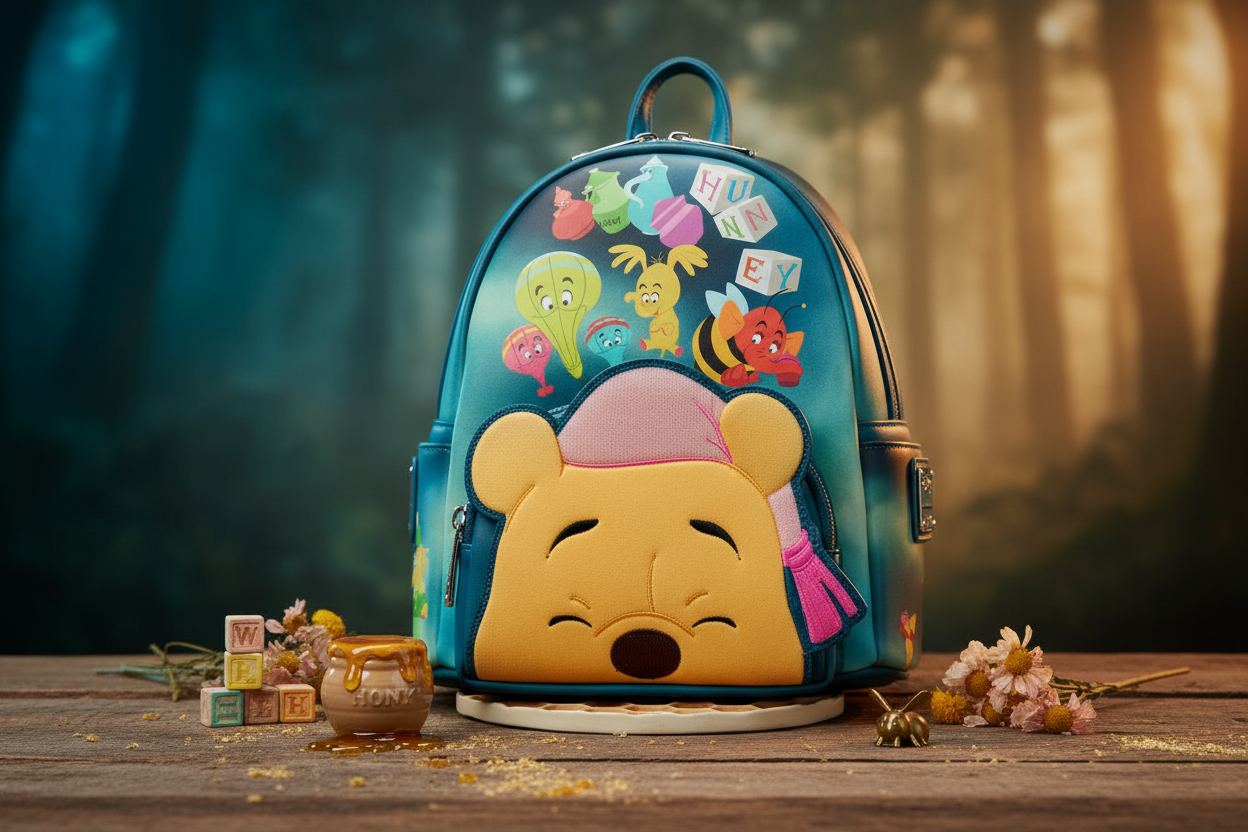 LoungeFly Winnie l’Ourson Heffa-Dreams – Mini Sac à Dos Disney