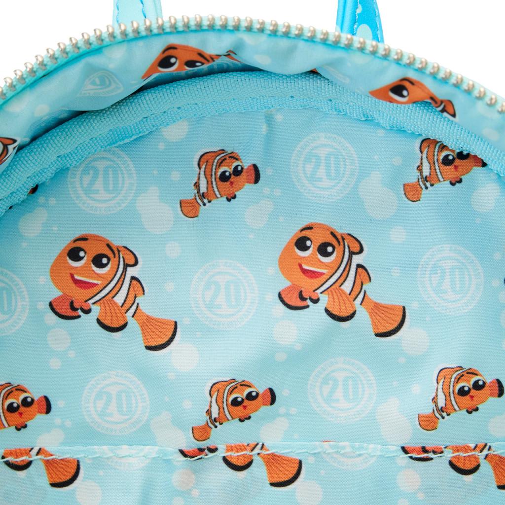 LoungeFly Le Monde de Nemo Bubble Pockets – Mini Sac à Dos Disney Collector