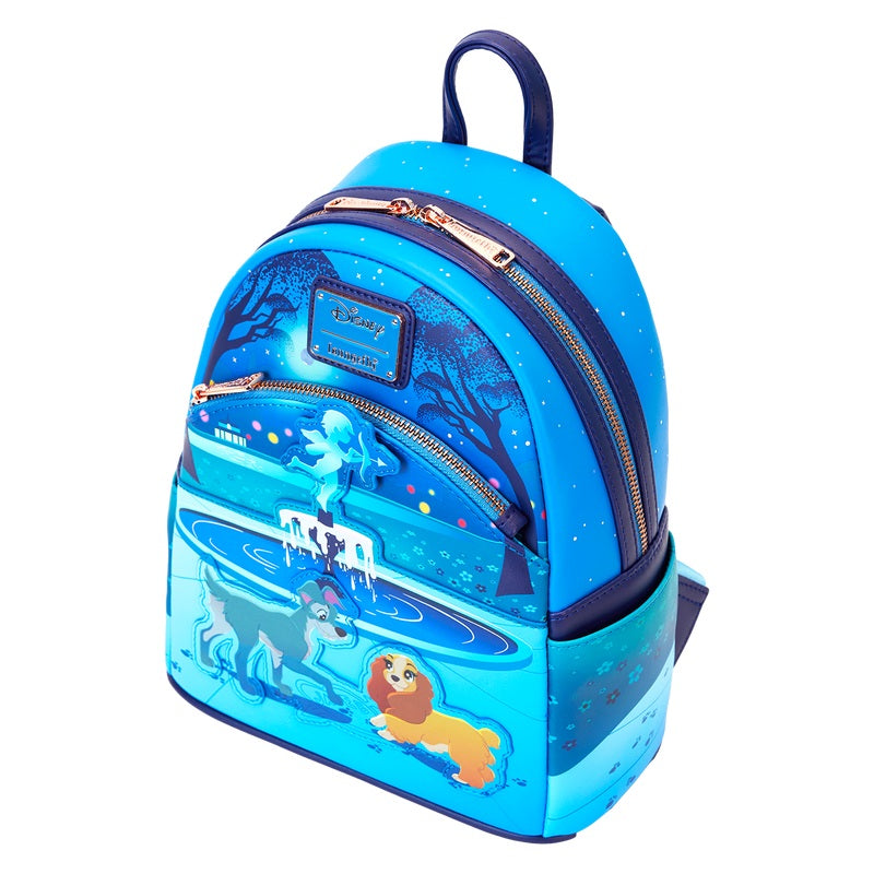 Loungefly Mini Sac à Dos Disney La Belle et le Clochard 70ᵉ Anniversaire