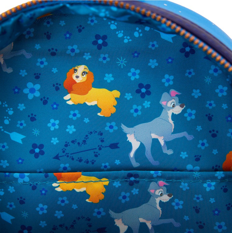 Loungefly Mini Sac à Dos Disney La Belle et le Clochard 70ᵉ Anniversaire