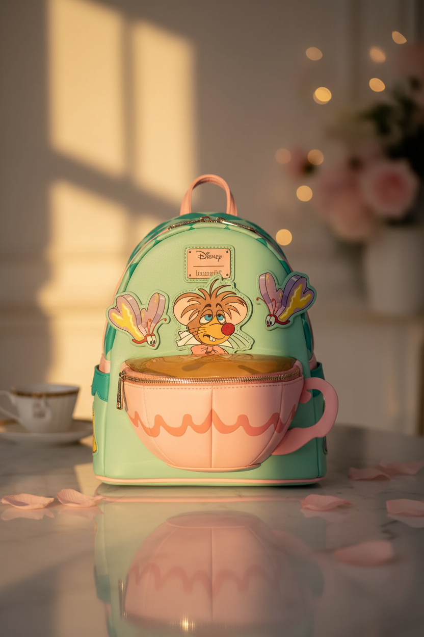 ALICE AU PAYS .. - Teacup Mouse - Mini Sac à Dos Loungefly "Exclusive"