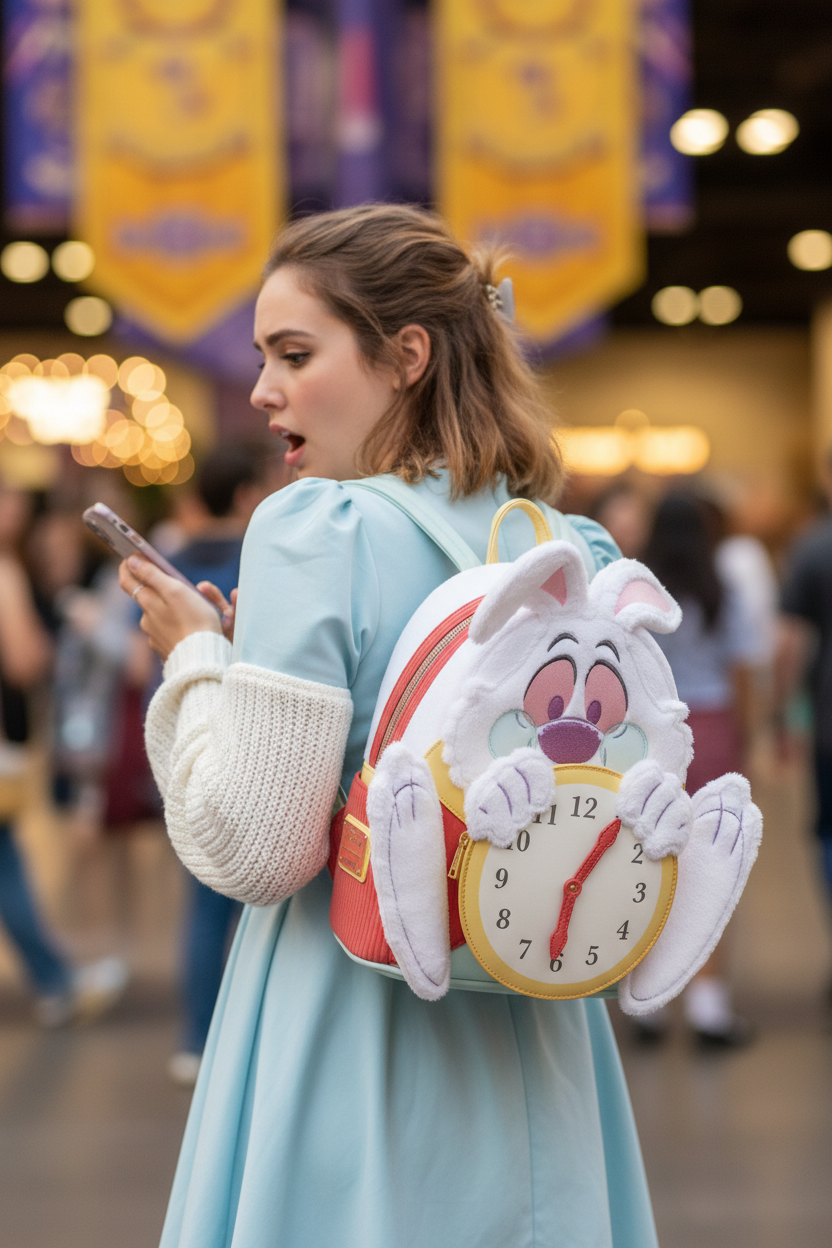 Alice au Pays des Merveilles – Mini Sac à dos Loungefly Lapin Blanc