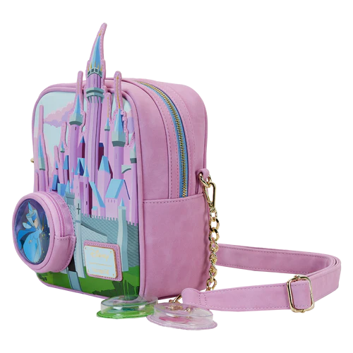 Loungefly: Disney - Sleeping Beauty - Sained Glass Castle Crossbody (moyen)
