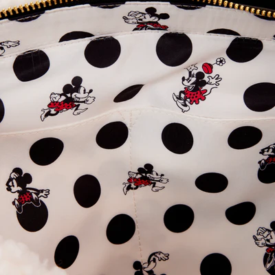 Disney – Tote Bag Minnie Rock The Dots Sherpa | Loungefly