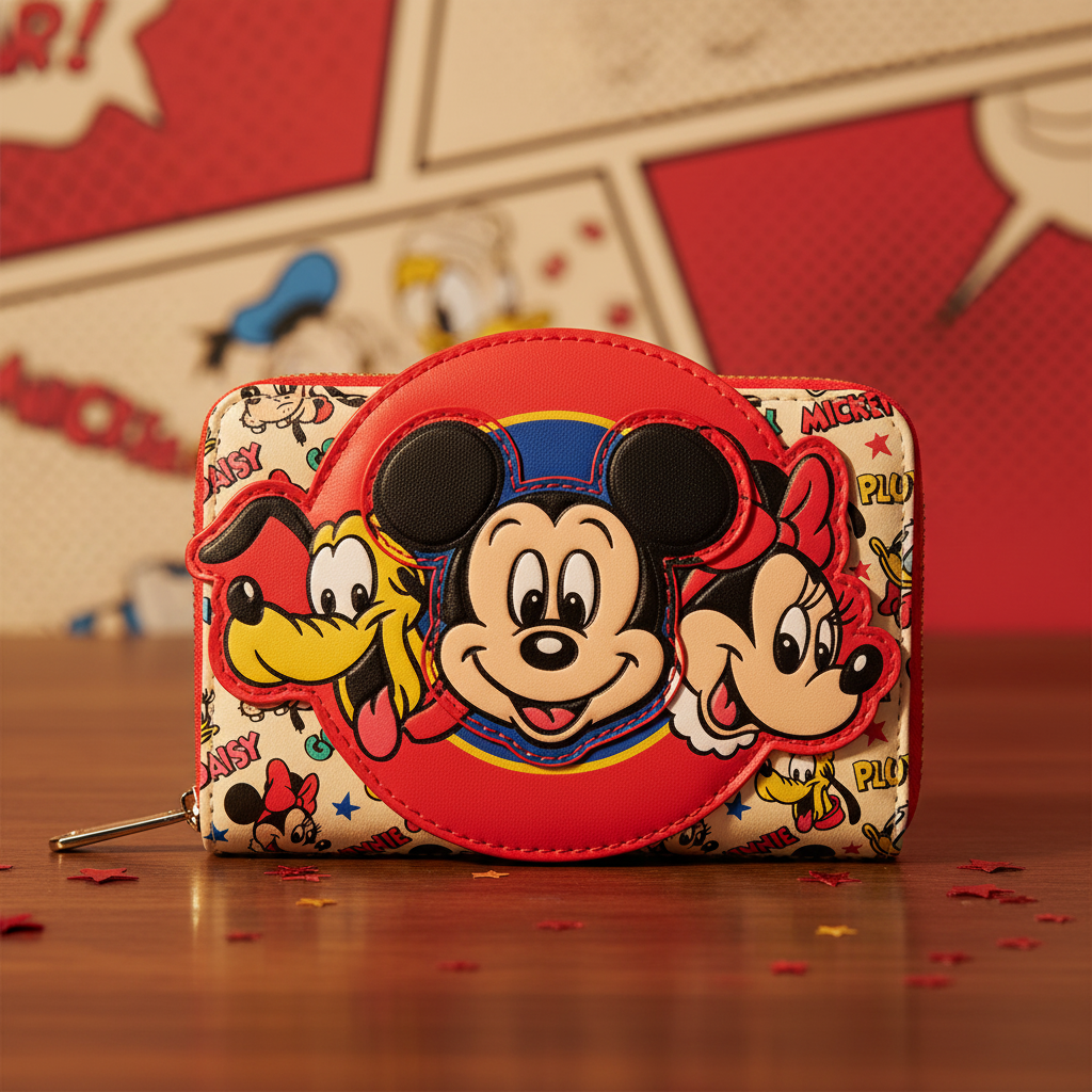 MICKEY & AMIS – Portefeuille Loungefly Disney Classique