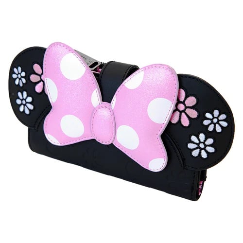DISNEY - Minnie "Floral Rock the Dots" - Portefeuille LoungeFly