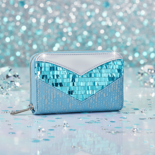 Disney Loungefly – Portefeuille Elsa Glitter (La Reine des Neiges)