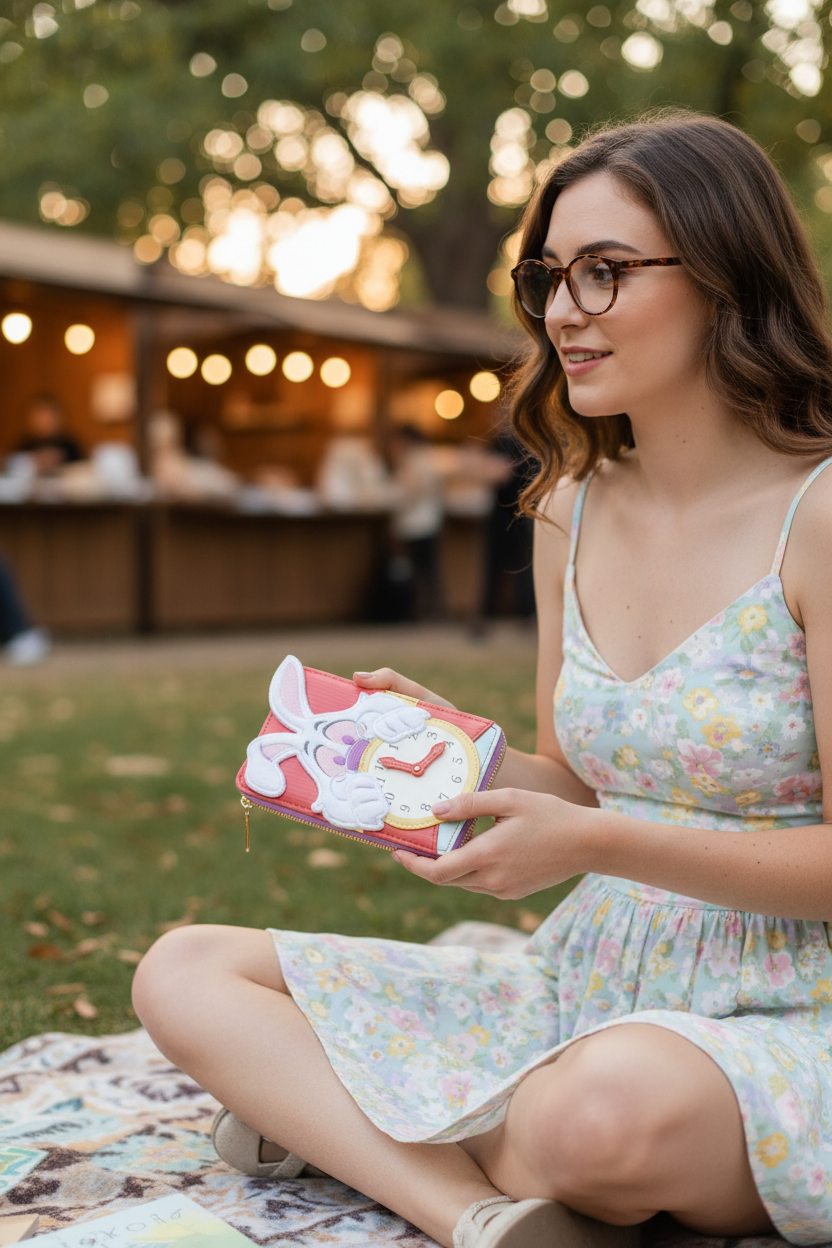 Alice au Pays des Merveilles – Portefeuille Loungefly Lapin Blanc