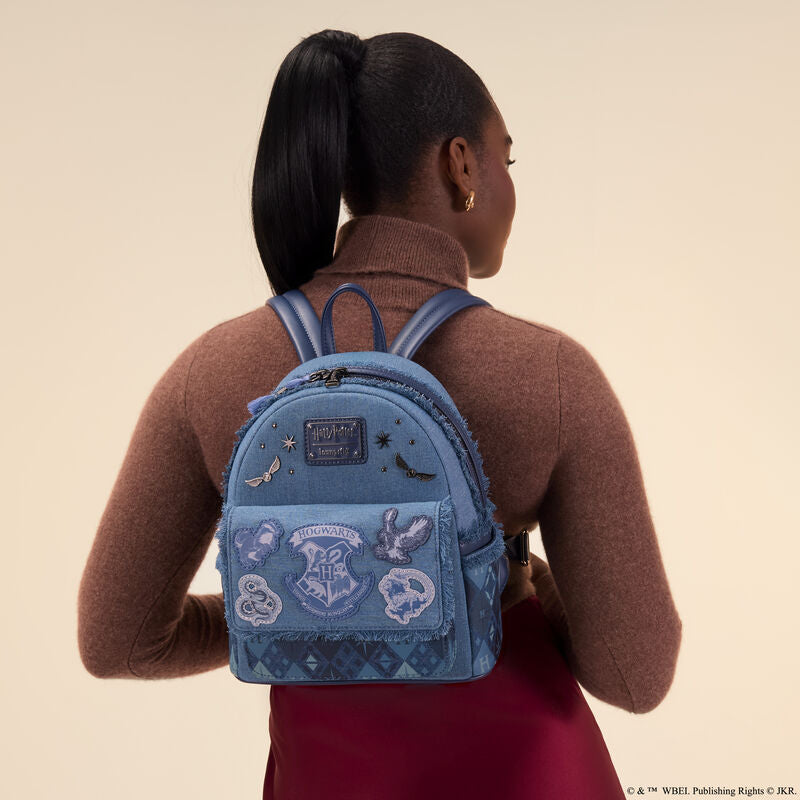 HARRY POTTER - Denim - Mini Sac à Dos LoungeFly