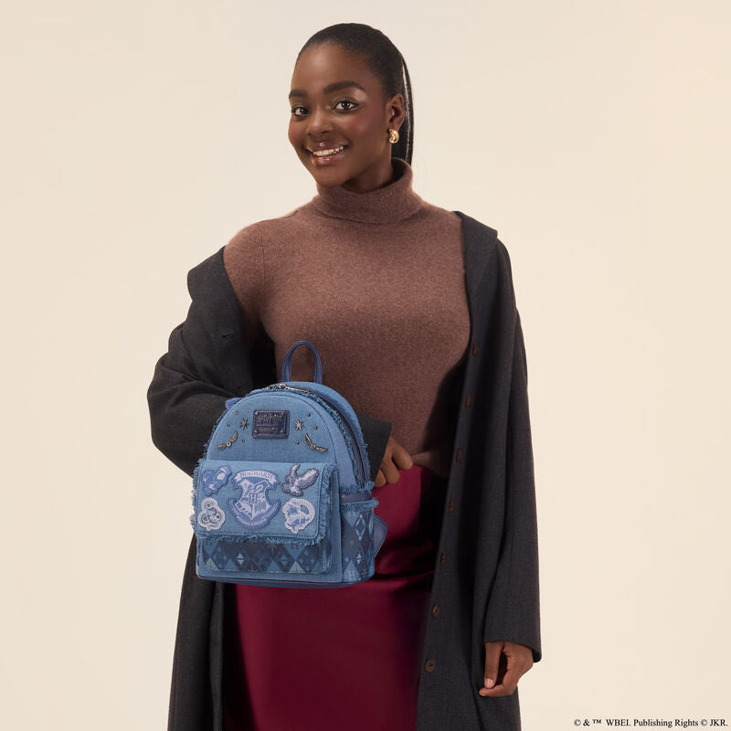 HARRY POTTER - Denim - Mini Sac à Dos LoungeFly