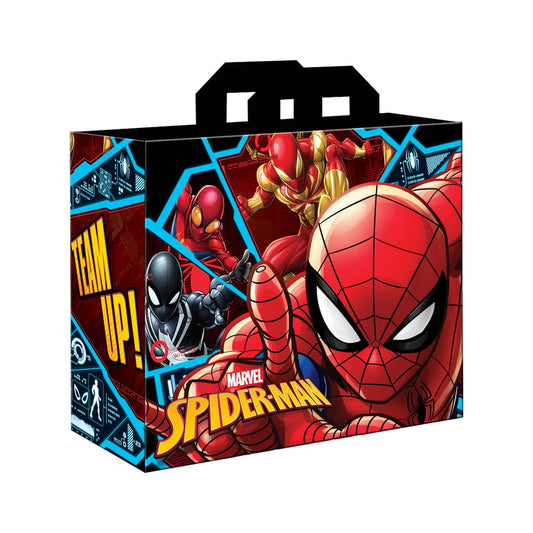 Grand sac shopping Marvel Spider-Man réutilisable avec illustration du célèbre super-héros