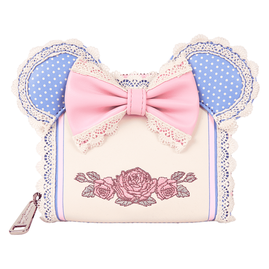 DISNEY - Minnie "Floral and Lace Ears" - Portefeuille LoungeFly