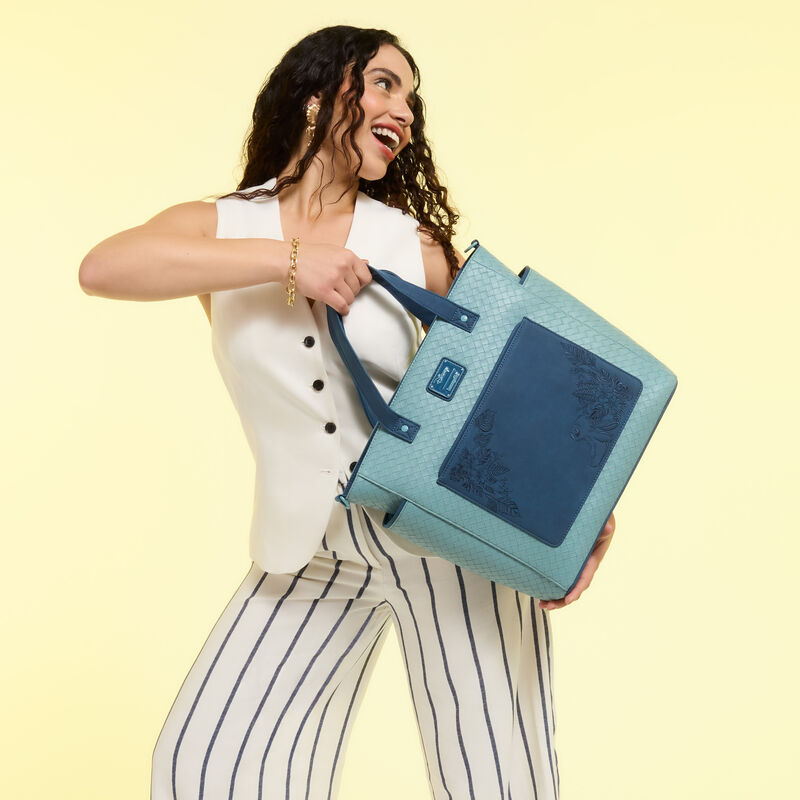 DISNEY - Stitch "Embroidered" - Tote Bag convertible Loungefly