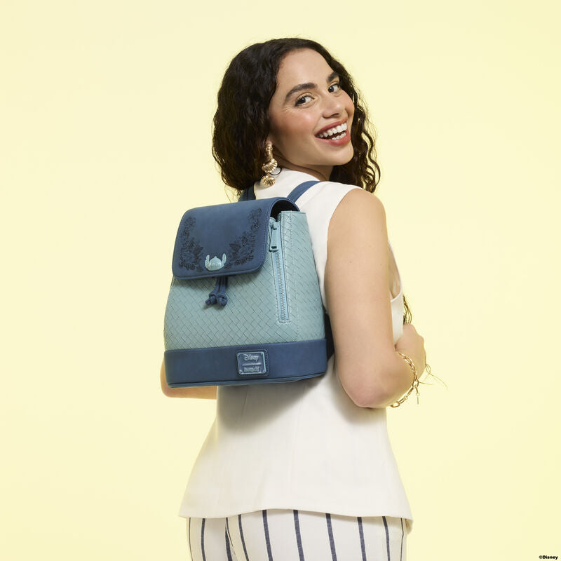 DISNEY - Stitch "Embroidered" - Mini Sac à Dos LoungeFly