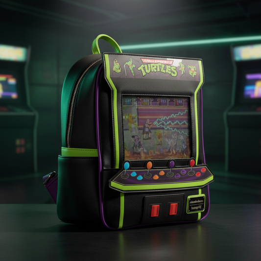Les Tortues Ninja 40eme anniversaire - Arcade Vintage -Mini Sac à Dos LoungeFly