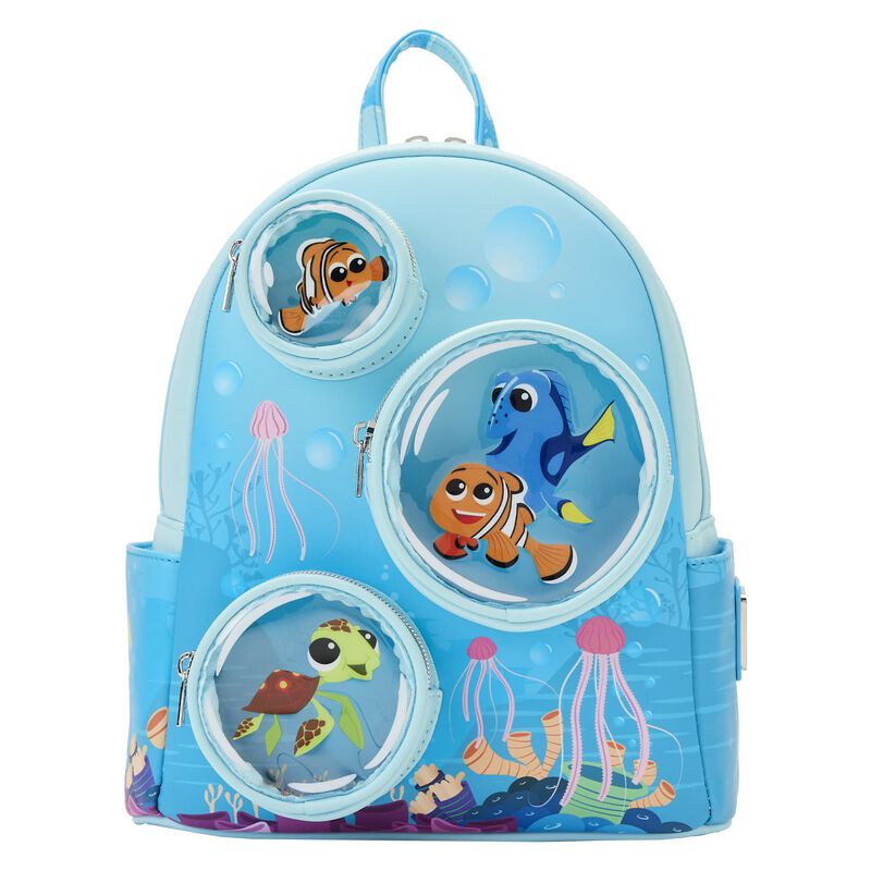 LoungeFly Le Monde de Nemo Bubble Pockets – Mini Sac à Dos Disney Collector