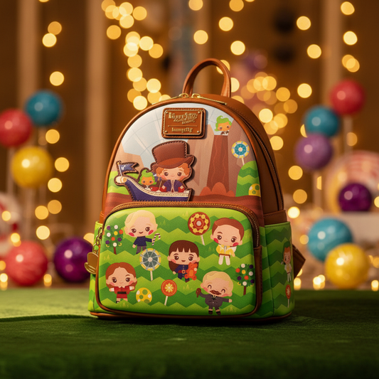 Loungefly Mini Backpack – Charlie et la Chocolaterie 50e Anniversaire