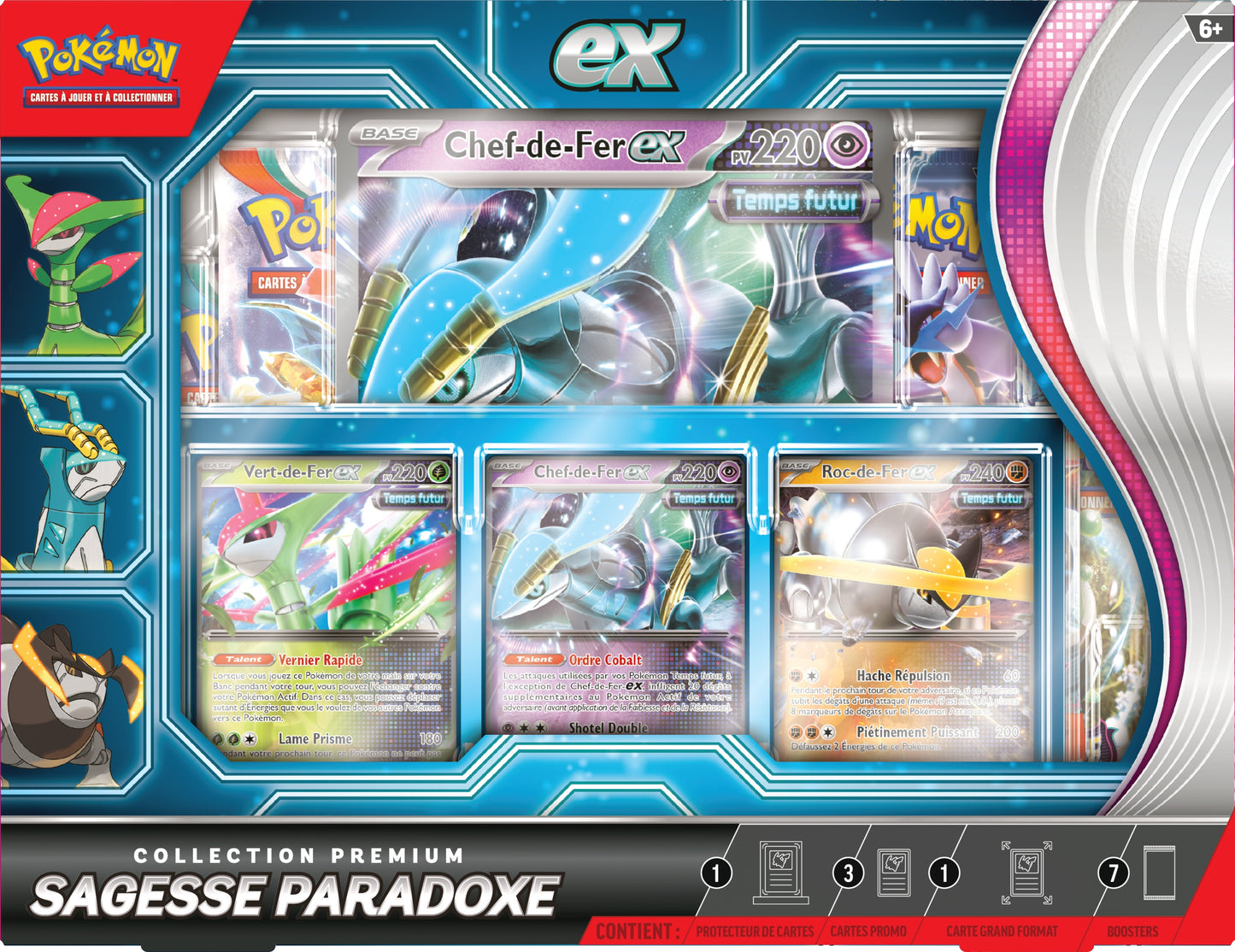 Pokémon JCC – Collection Premium Sagesse Paradoxe – Coffret Officiel avec Cartes Promo et Boosters (FR)