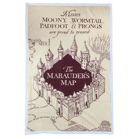 Harry Potter – Plaid Sherpa Carte du Maraudeur | Couverture Officielle