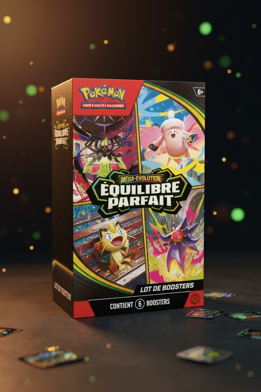 Pokémon – Lot 6 Boosters ME03 Équilibre Parfait FR