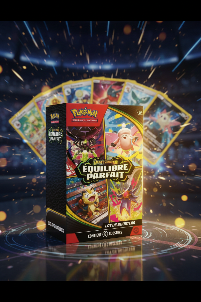 Pokémon – Lot 6 Boosters ME03 Équilibre Parfait FR