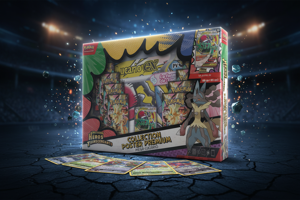 Pokémon – Collection Poster Premium Méga-Lucario-ex ME2.5 FR
