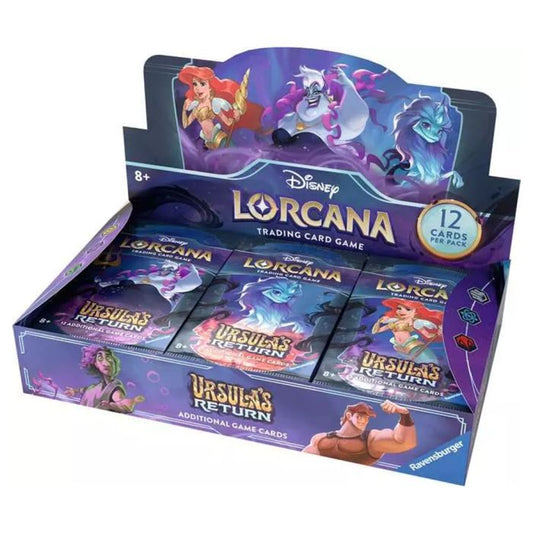 Disney Lorcana Chapitre 4 Le Retour d’Ursula display 24 boosters FR vue boîte scellée