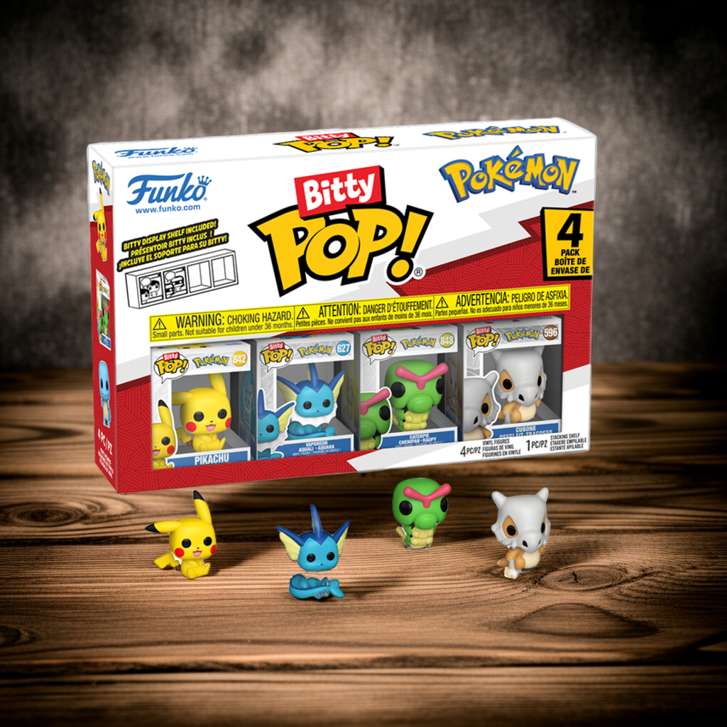 POKEMON - Bitty Pop 4 Pack 2.5cm - Pikachu