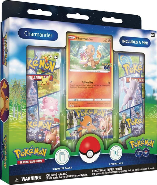 Pokemon GO 10.5 Coffret Pinbox - Carapuce - Salamèche - Bulbizarre
