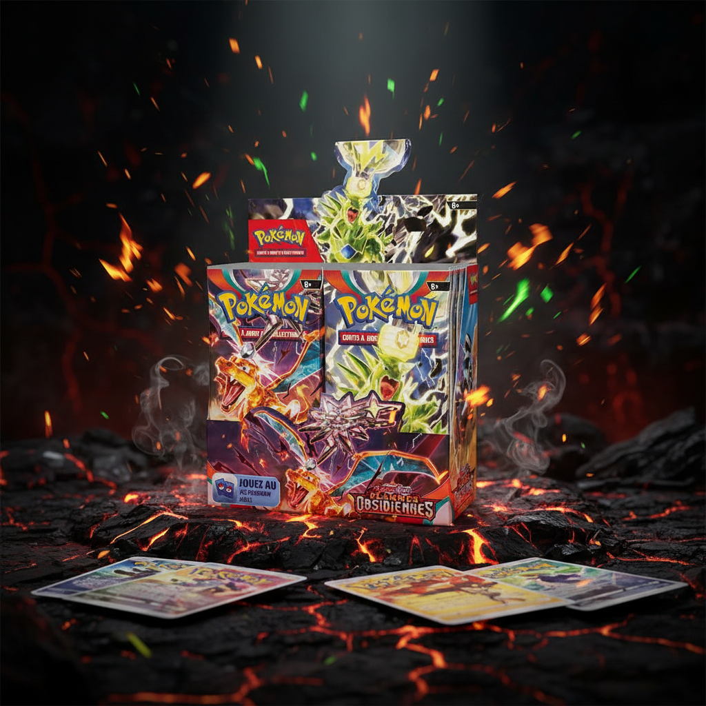 Pokémon JCC – Display Flammes Obsidiennes (36 Boosters) – Écarlate et Violet FR