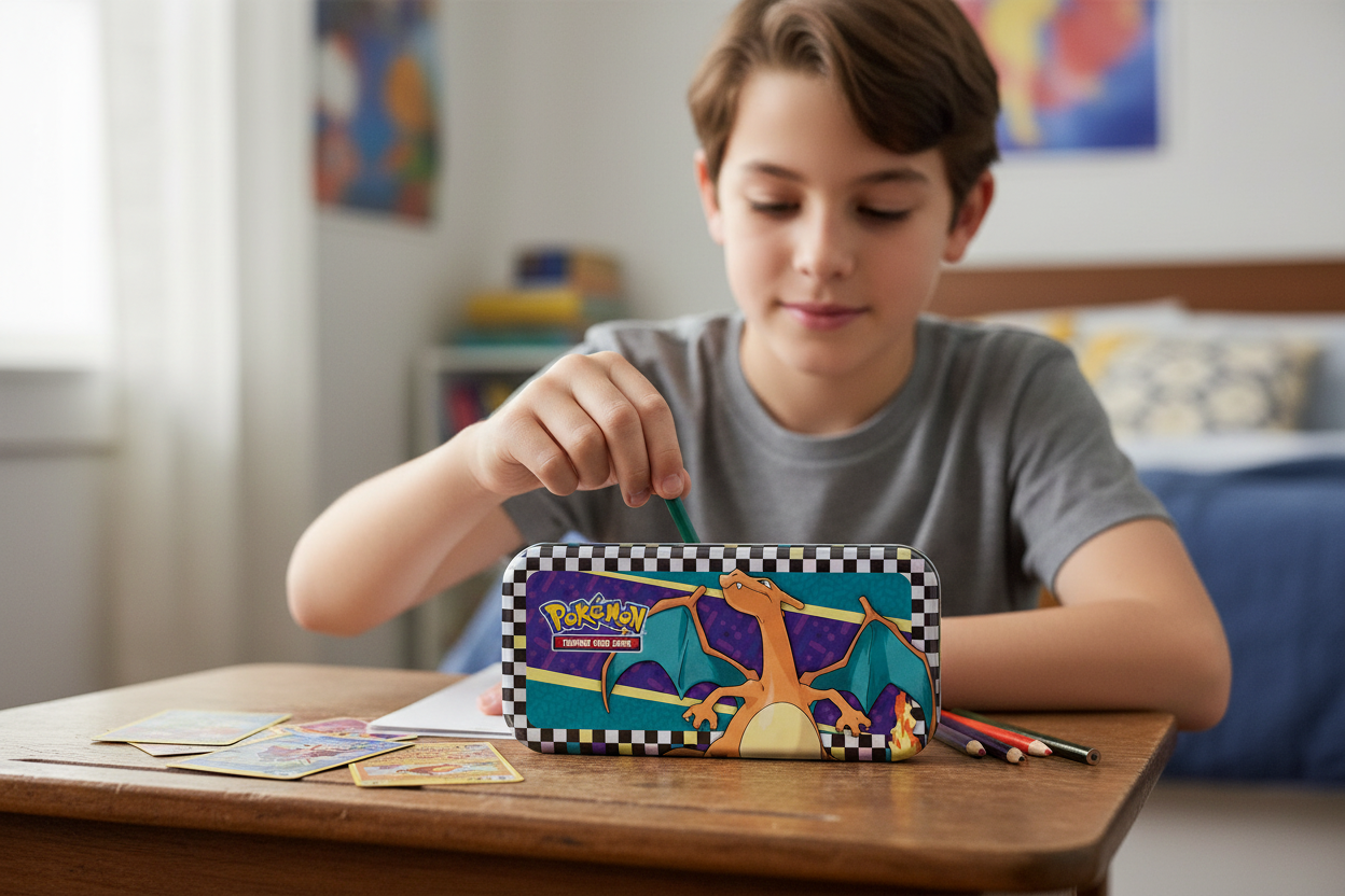 Pokémon JCC – Boîte à crayons Rentrée des classes + 2 boosters – FR